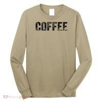 Coffee Because Murder Is Wrong Angry Cat Coffee Funny Quote Long Sleeve Shirt thumb 0