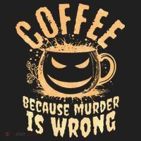 Coffee Because Murder Is Wrong Halloween Caffeinated Lover Hat thumb 2