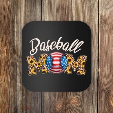 Cute Baseball Mom Baseball Fan Coaster