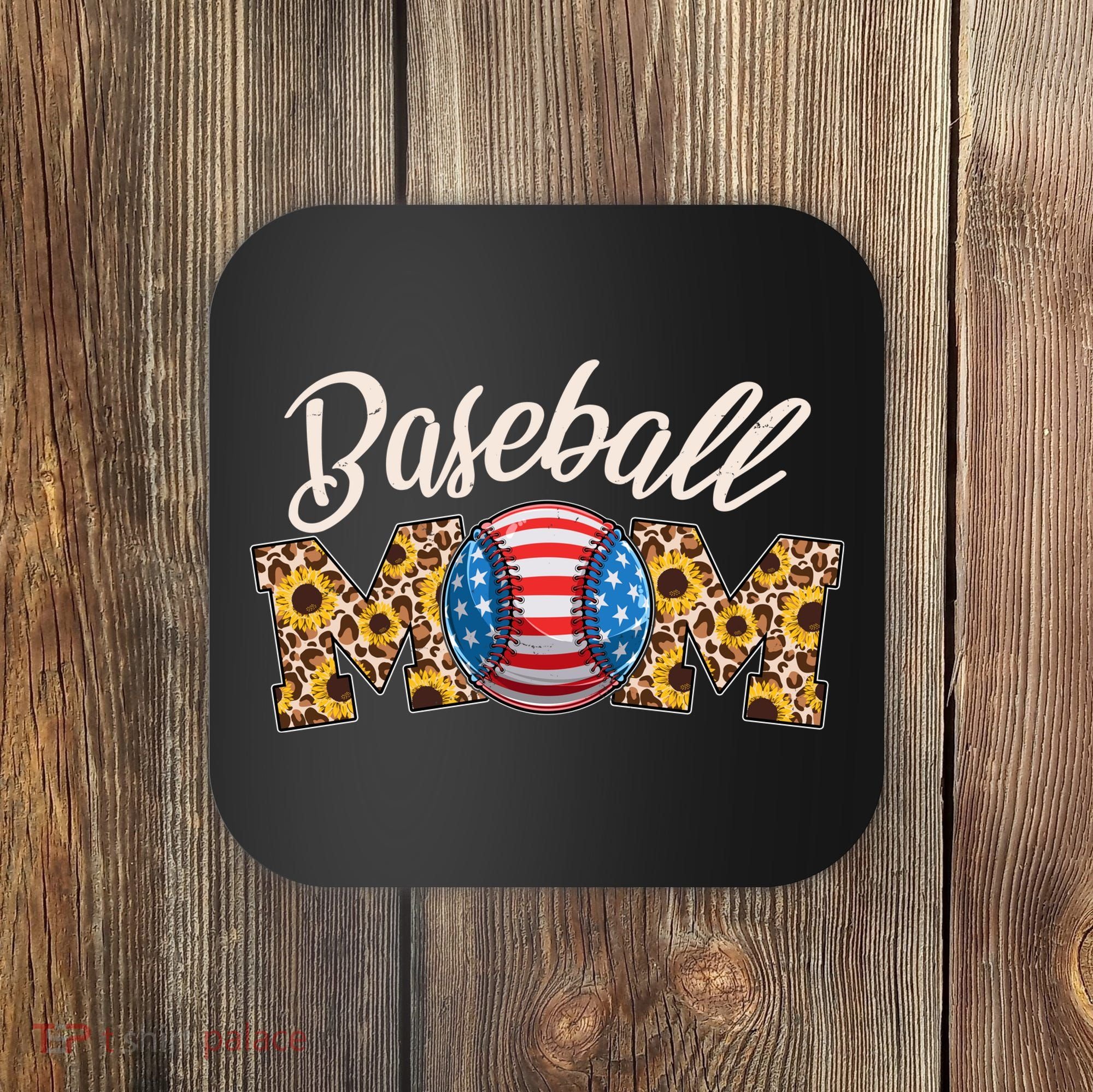 Cute Baseball Mom Baseball Fan Coaster