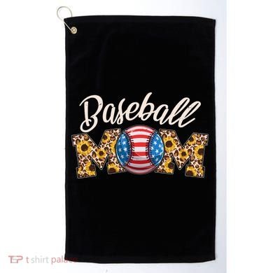 Cute Baseball Mom Baseball Fan Golf Towel