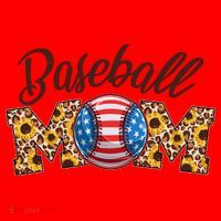 Cute Baseball Mom Baseball Fan Santa Hat thumb 1
