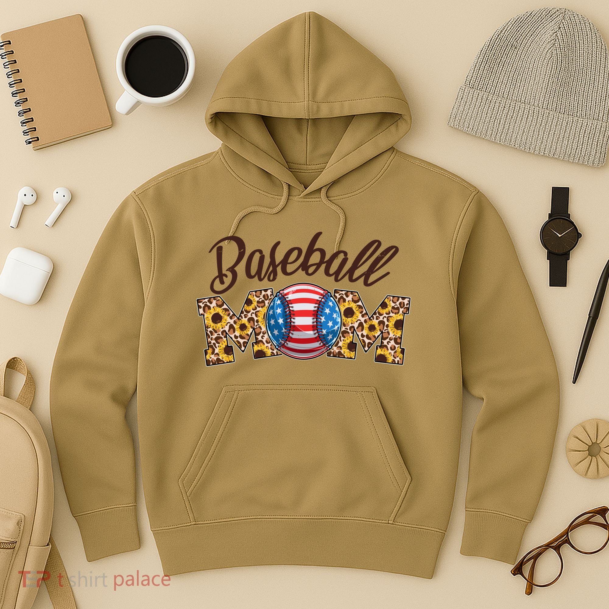 Cute Baseball Mom Baseball Fan Hoodie