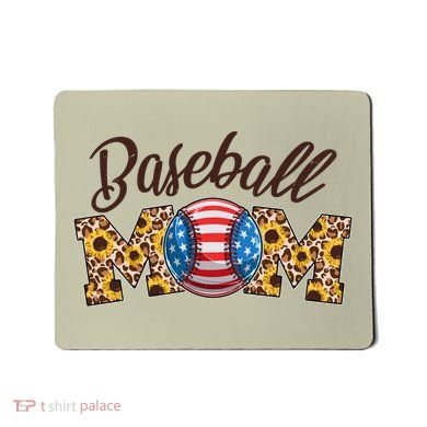 Cute Baseball Mom Baseball Fan Mousepad