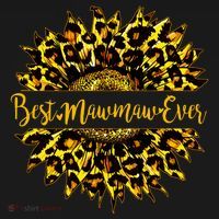 Cute Best Mawmaw Ever Happy Mother's Day Sunflower Women's Hoodie thumb 2