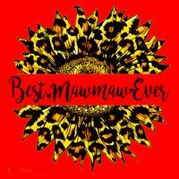 Cute Best Mawmaw Ever Happy Mother's Day Sunflower Santa Hat thumb 1