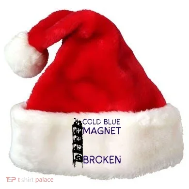 Cold Blue Magnet Broken Santa Hat