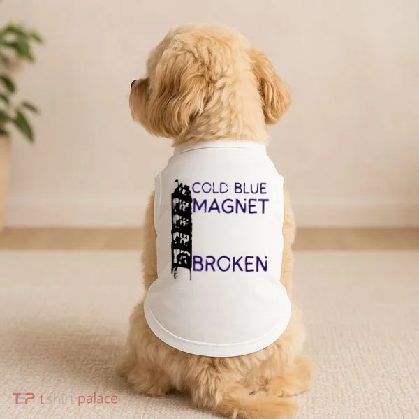 Cold Blue Magnet Broken Doggie Tank