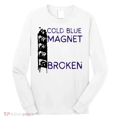 Cold Blue Magnet Broken Long Sleeve Shirt