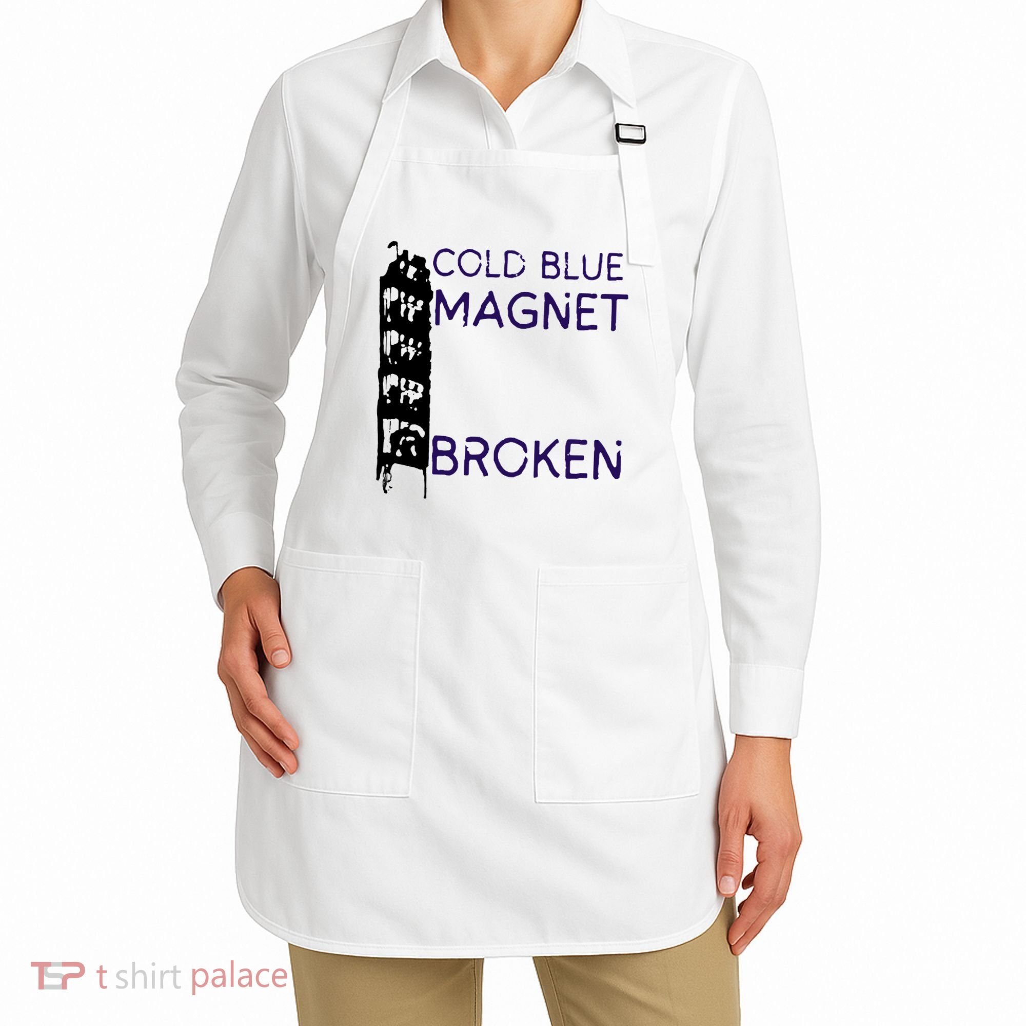 Cold Blue Magnet Broken Apron