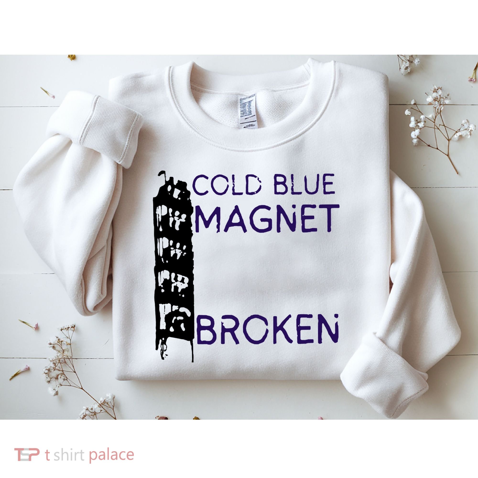 Cold Blue Magnet Broken Sweatshirt