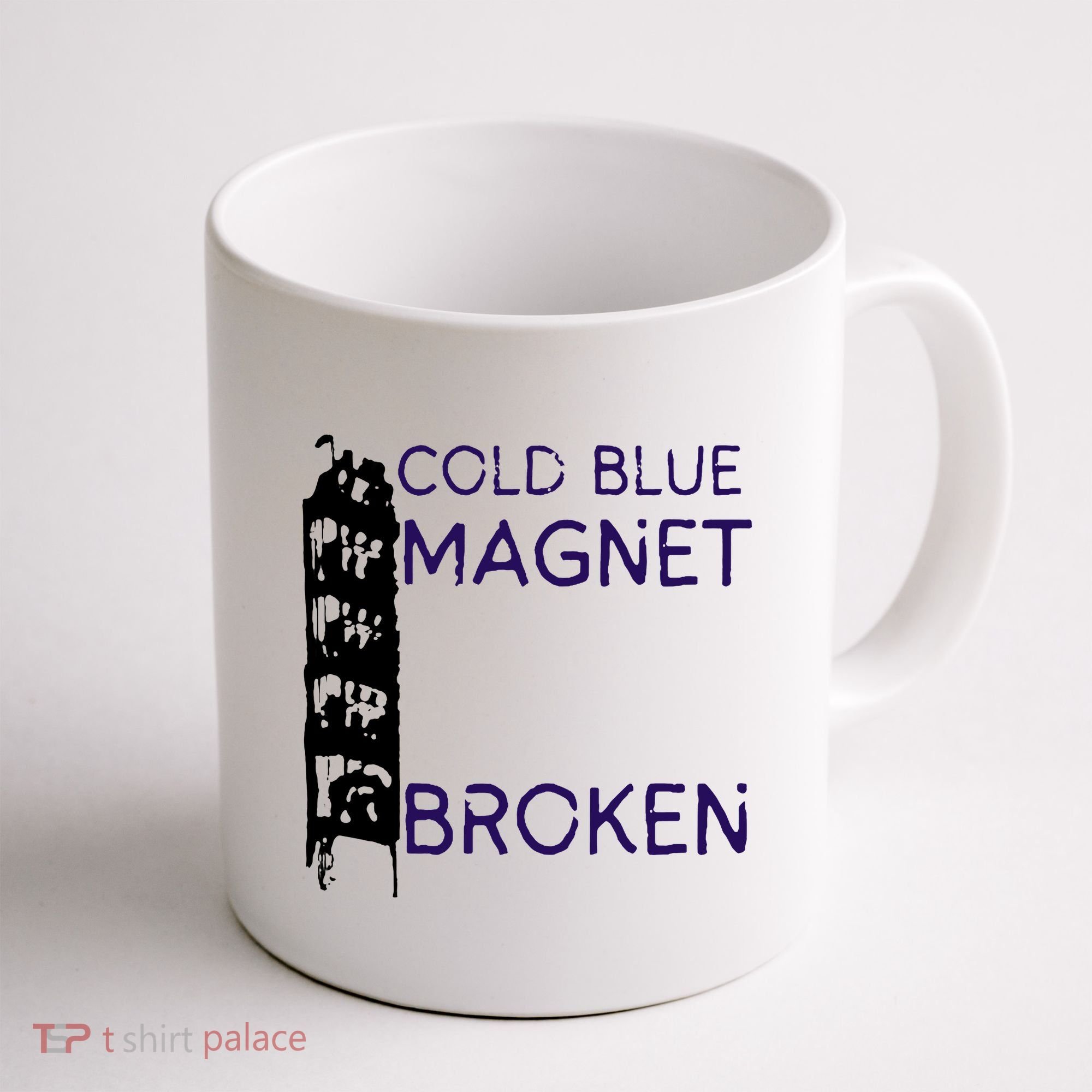 Cold Blue Magnet Broken Coffee Mug