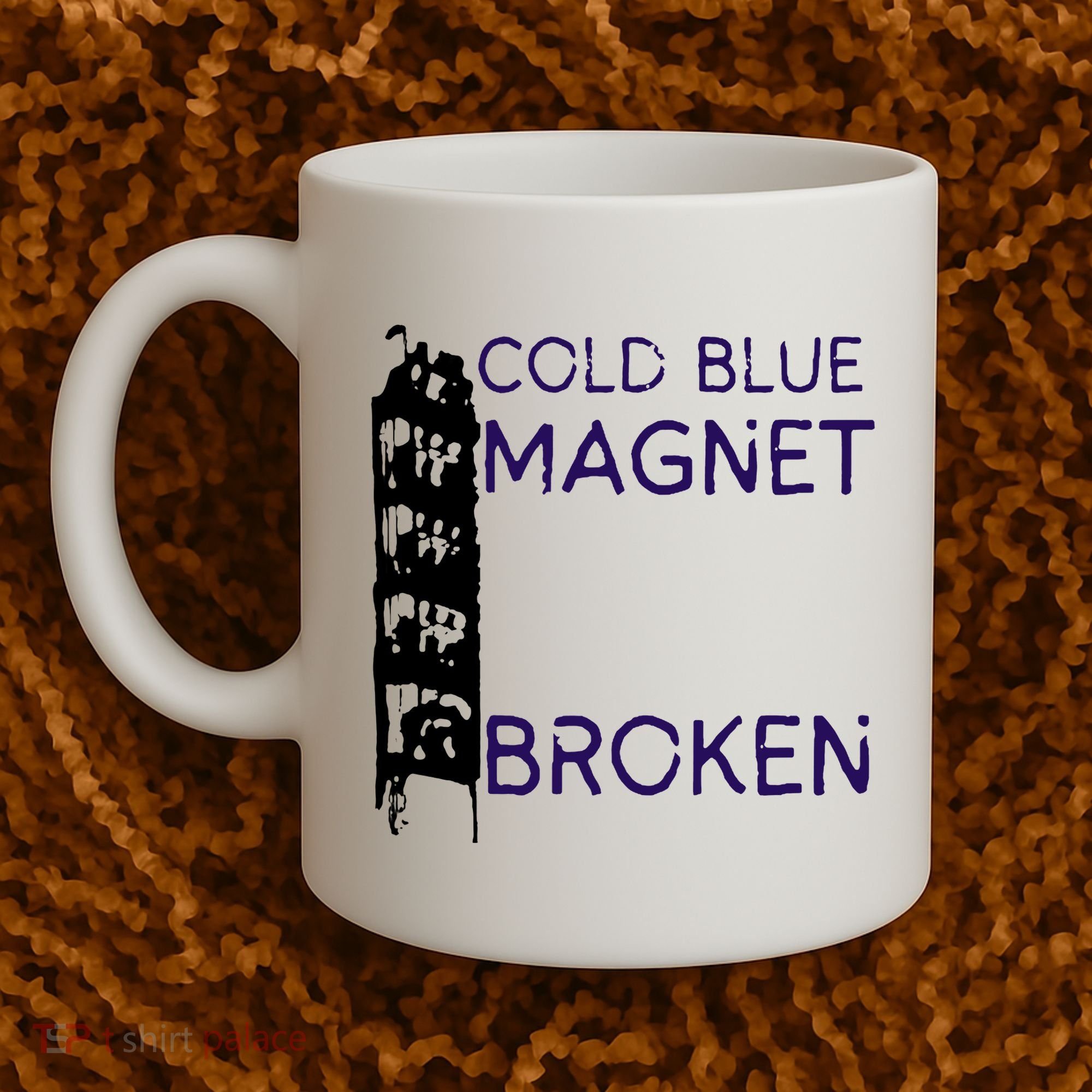 Cold Blue Magnet Broken Coffee Mug