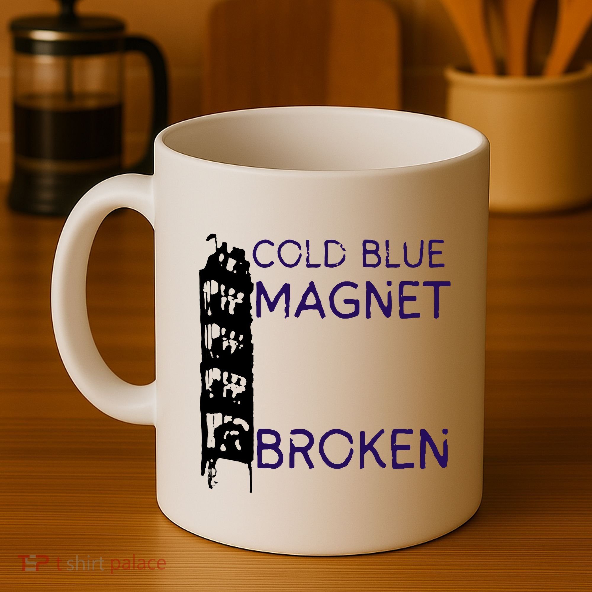 Cold Blue Magnet Broken Coffee Mug