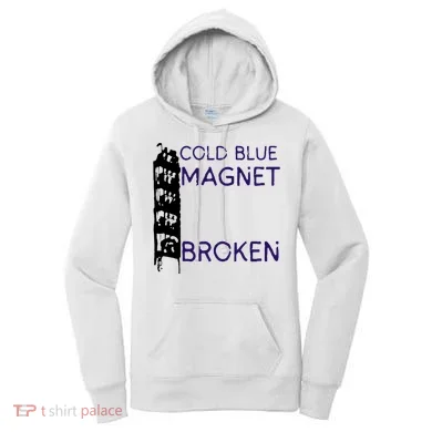 Cold Blue Magnet Broken Women's Hoodie