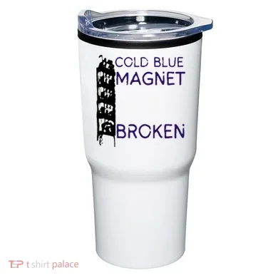 Cold Blue Magnet Broken Tumbler