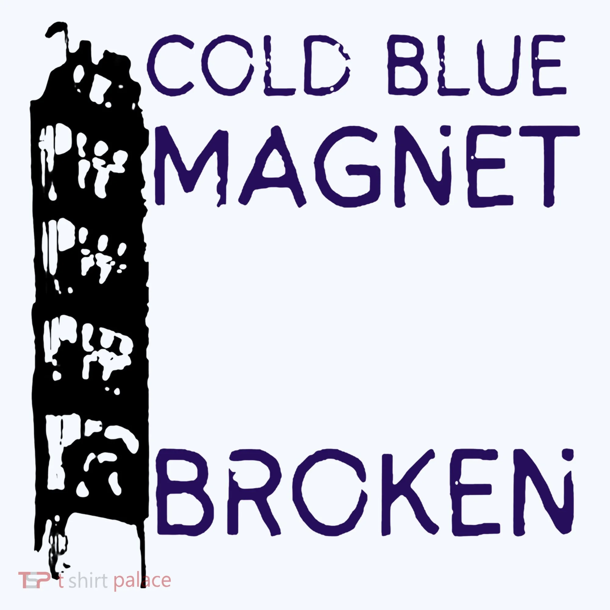 Cold Blue Magnet Broken Ornament