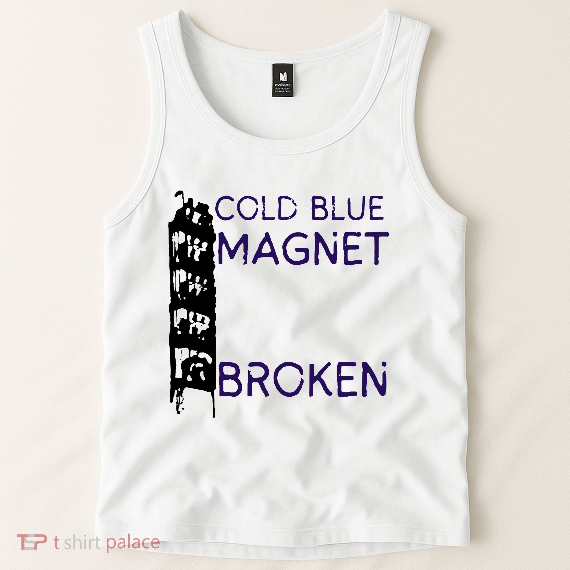 Cold Blue Magnet Broken Tank Top