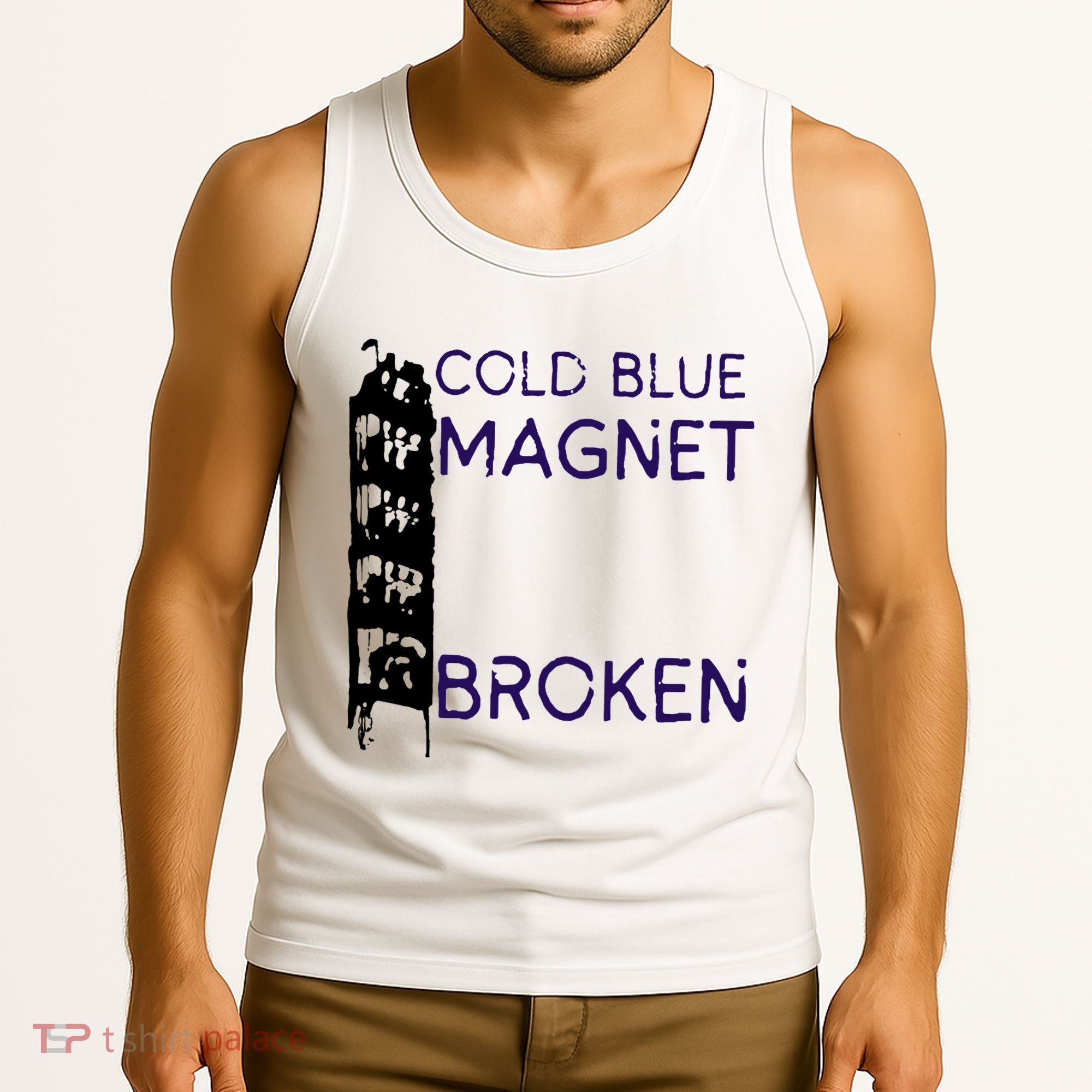 Cold Blue Magnet Broken Tank Top