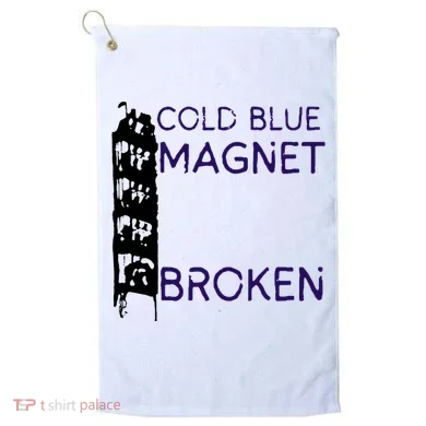 Cold Blue Magnet Broken Golf Towel