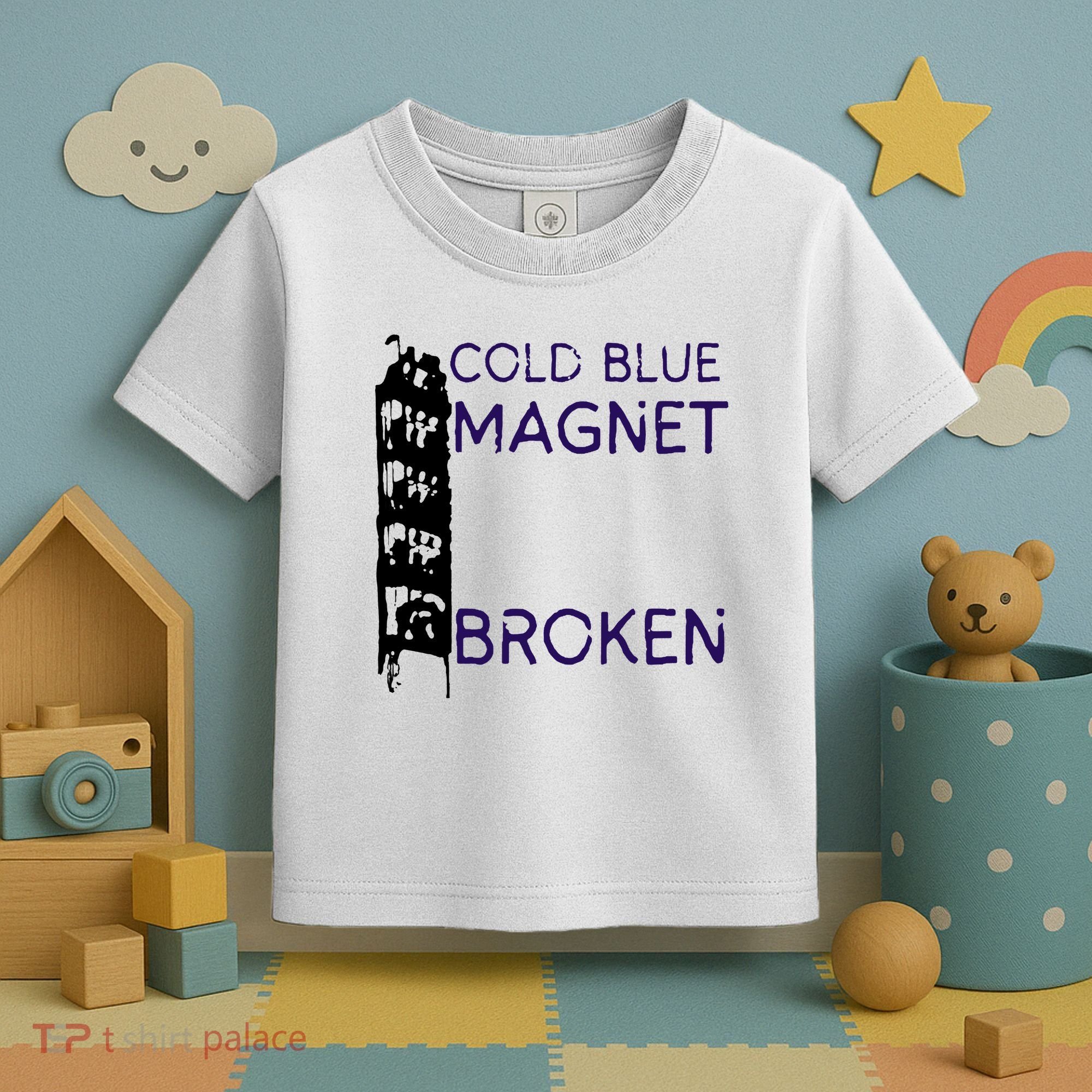 Cold Blue Magnet Broken Toddler T-Shirt
