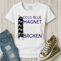 Cold Blue Magnet Broken Women's T-Shirt thumb 3