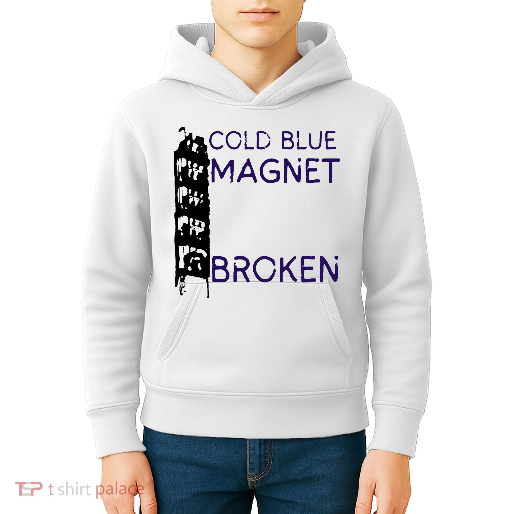 Cold Blue Magnet Broken Kids Hoodie