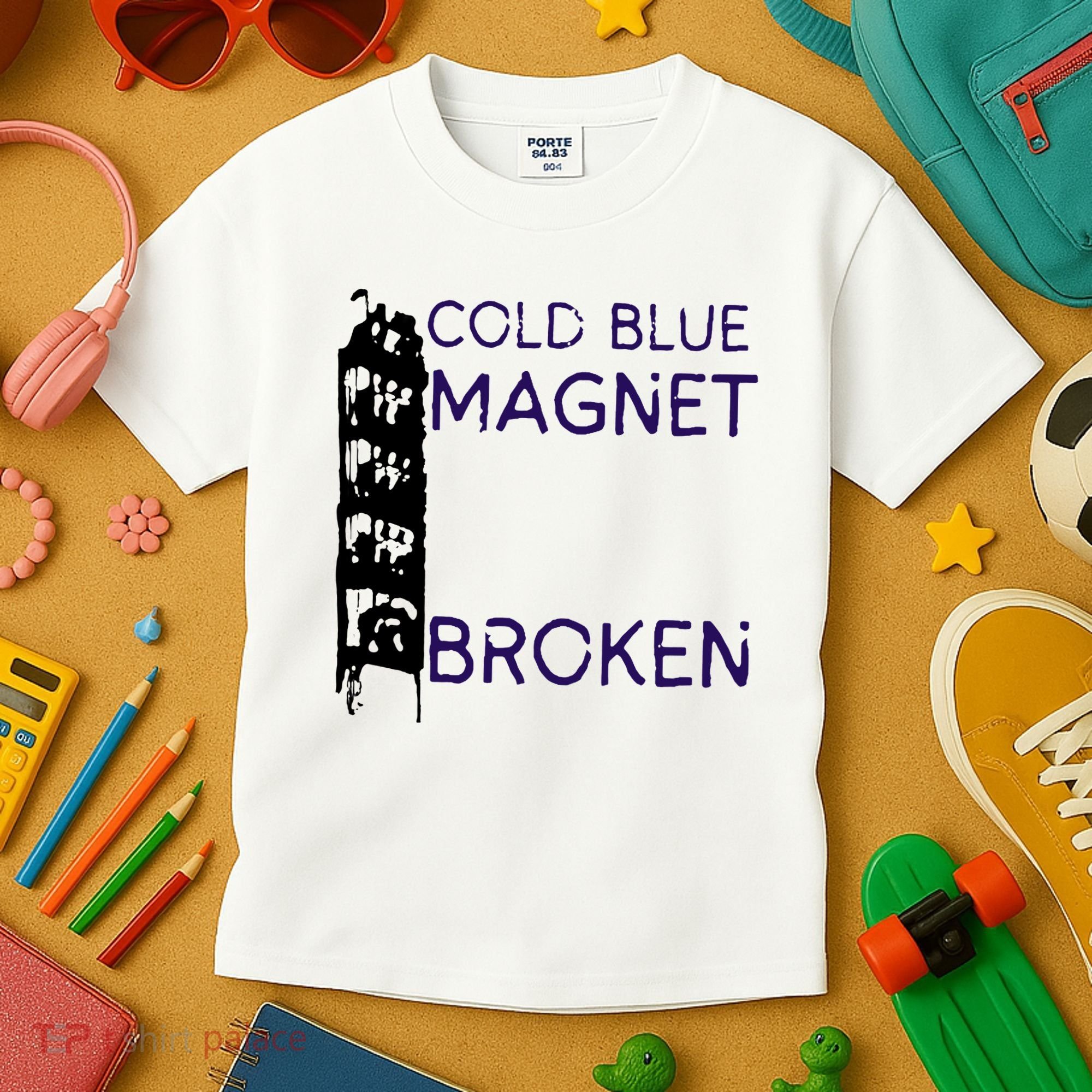 Cold Blue Magnet Broken Kids T-Shirt