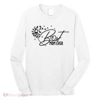 Cute Best Mom Ever Butterfly Dandelion Long Sleeve Shirt thumb 0