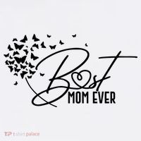 Cute Best Mom Ever Butterfly Dandelion T-Shirt thumb 7