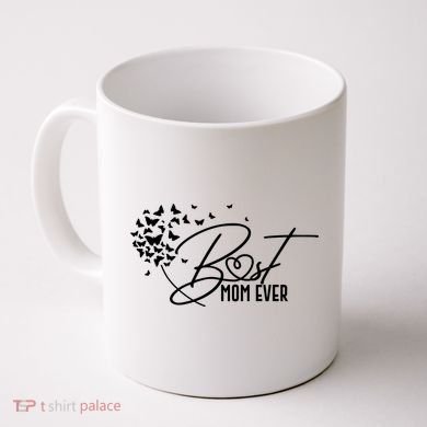 Cute Best Mom Ever Butterfly Dandelion Coffee Mug