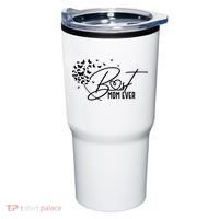 Cute Best Mom Ever Butterfly Dandelion Tumbler thumb 0