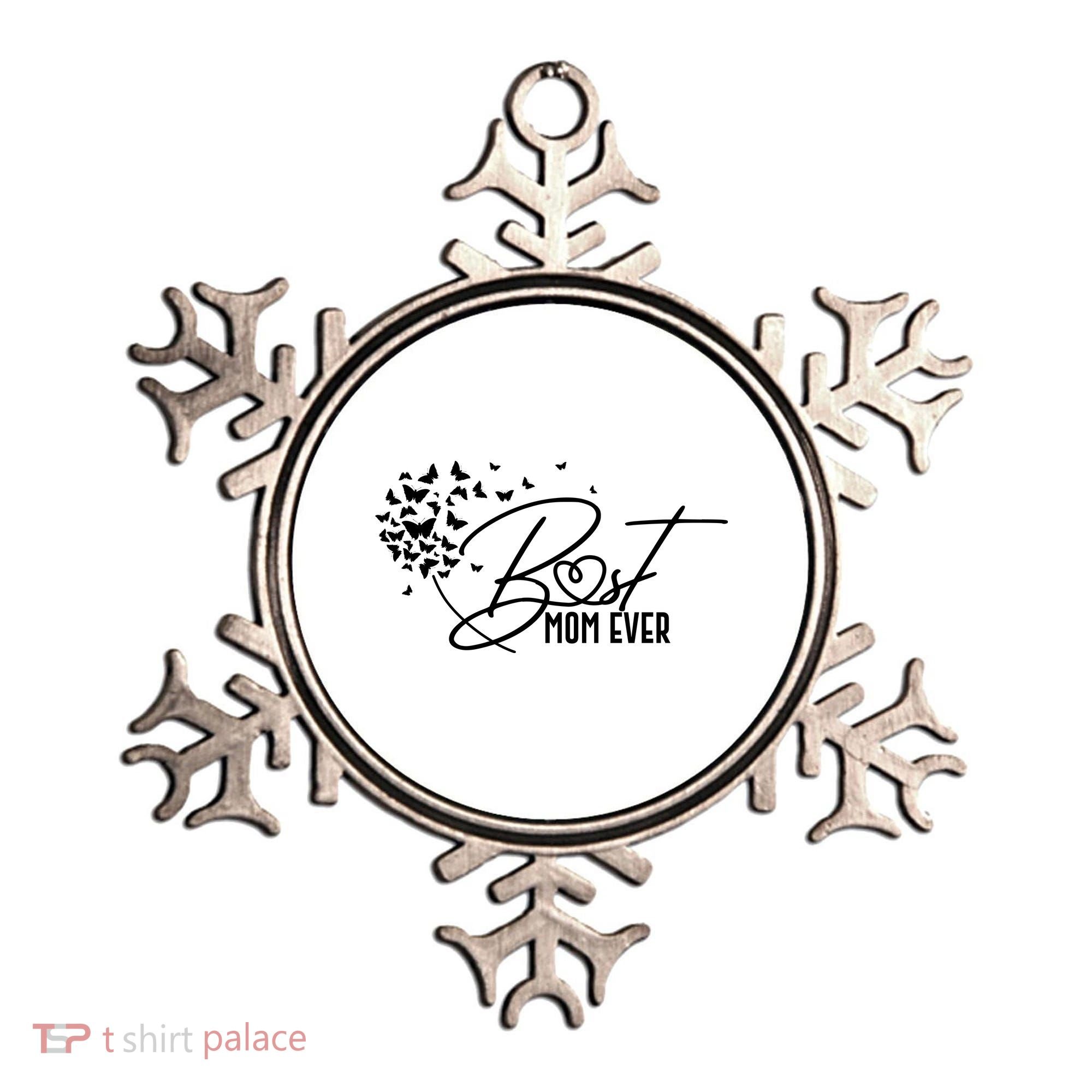 Cute Best Mom Ever Butterfly Dandelion Ornament