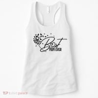 Cute Best Mom Ever Butterfly Dandelion Women's Tank Top thumb 0