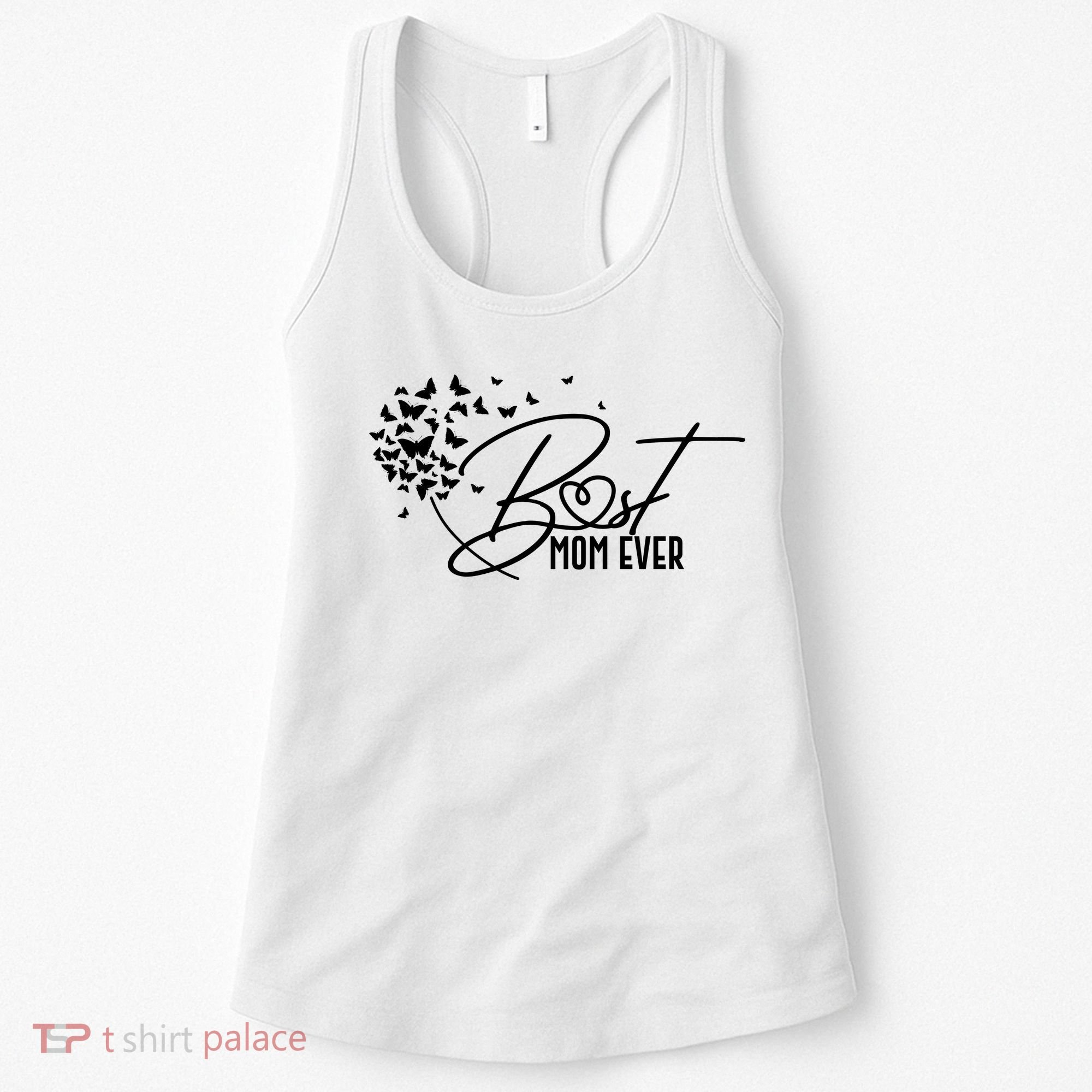 Cute Best Mom Ever Butterfly Dandelion Women's Tank Top
