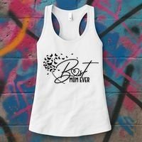 Cute Best Mom Ever Butterfly Dandelion Women's Tank Top thumb 3