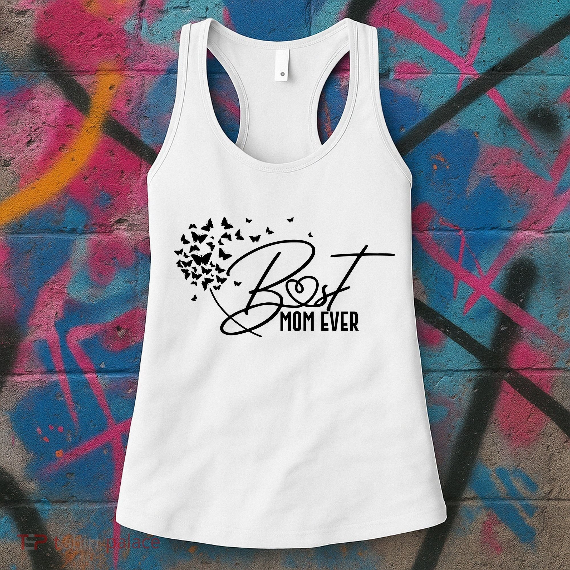 Cute Best Mom Ever Butterfly Dandelion Women's Tank Top