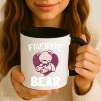 Cute Bear Nickname Heart In Love Gift For Lovers Gift Coffee Mug thumb 3
