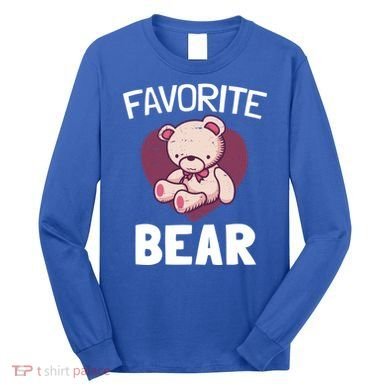 Cute Bear Nickname Heart In Love Gift For Lovers Gift Long Sleeve Shirt
