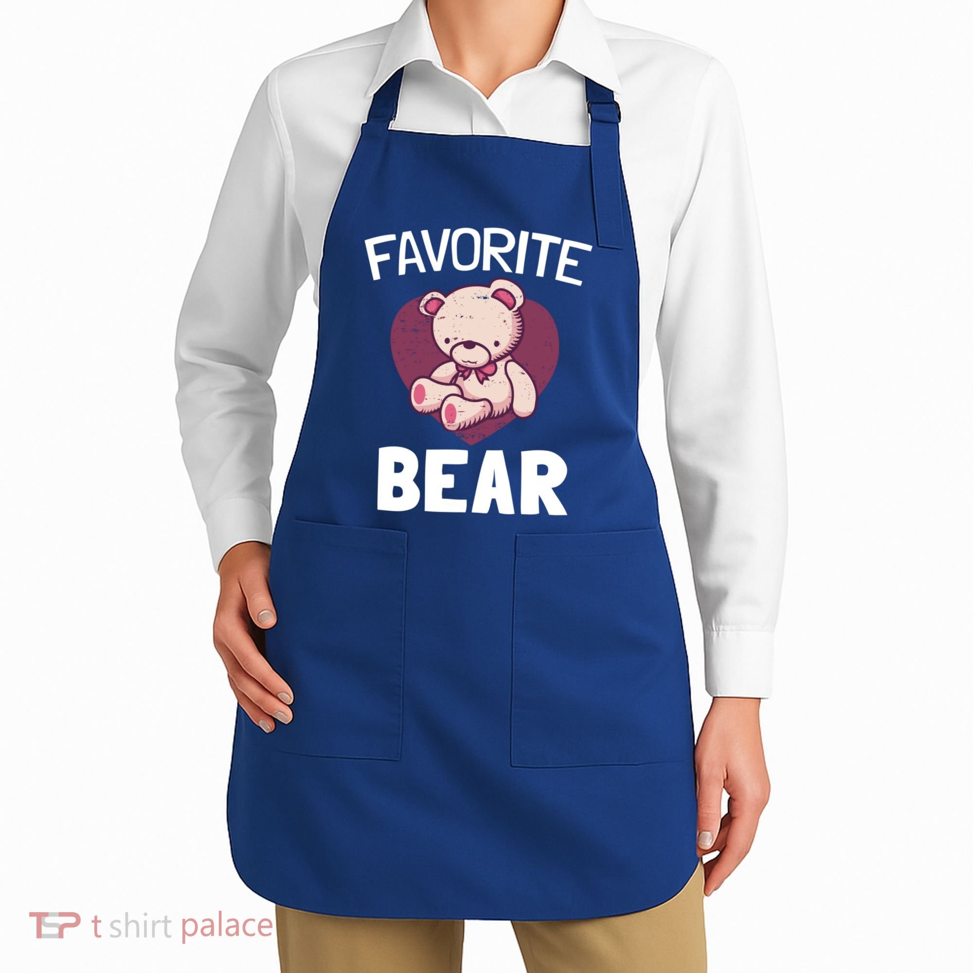 Cute Bear Nickname Heart In Love Gift For Lovers Gift Apron