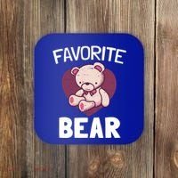Cute Bear Nickname Heart In Love Gift For Lovers Gift Coaster thumb 0