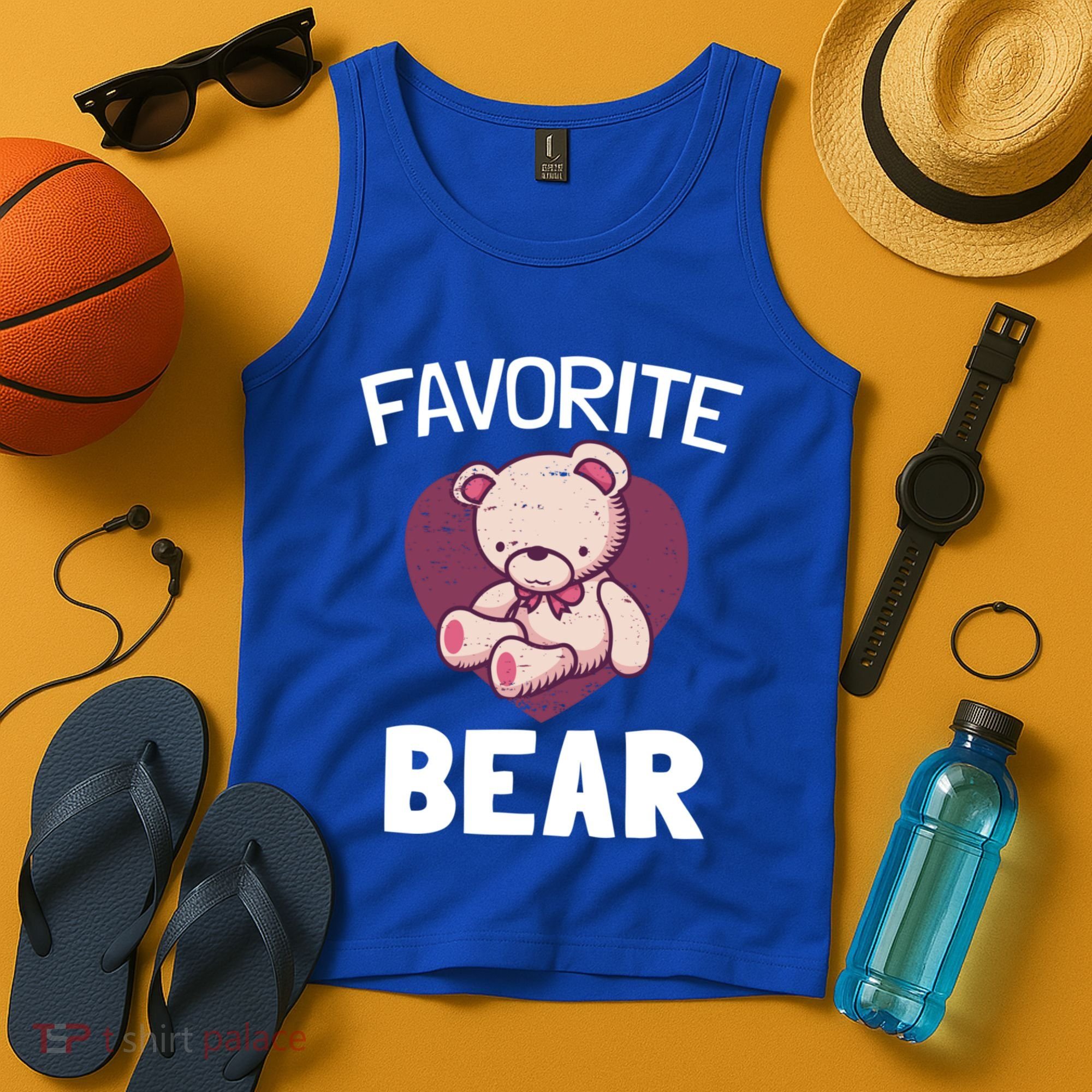 Cute Bear Nickname Heart In Love Gift For Lovers Gift Tank Top
