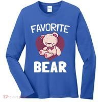 Cute Bear Nickname Heart In Love Gift For Lovers Gift Women's Long Sleeve Shirt thumb 0