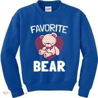 Cute Bear Nickname Heart In Love Gift For Lovers Gift Kids Sweatshirt thumb 0