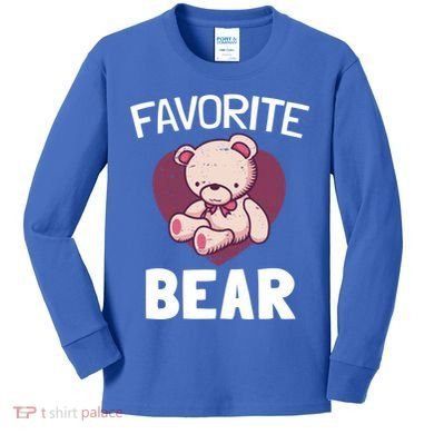 Cute Bear Nickname Heart In Love Gift For Lovers Gift Kids Long Sleeve Shirt