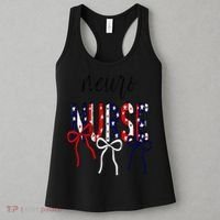 Coquette Bow Neuro Nurse 4th Of July Brain Neurology Nurse Women's Tank Top thumb 3