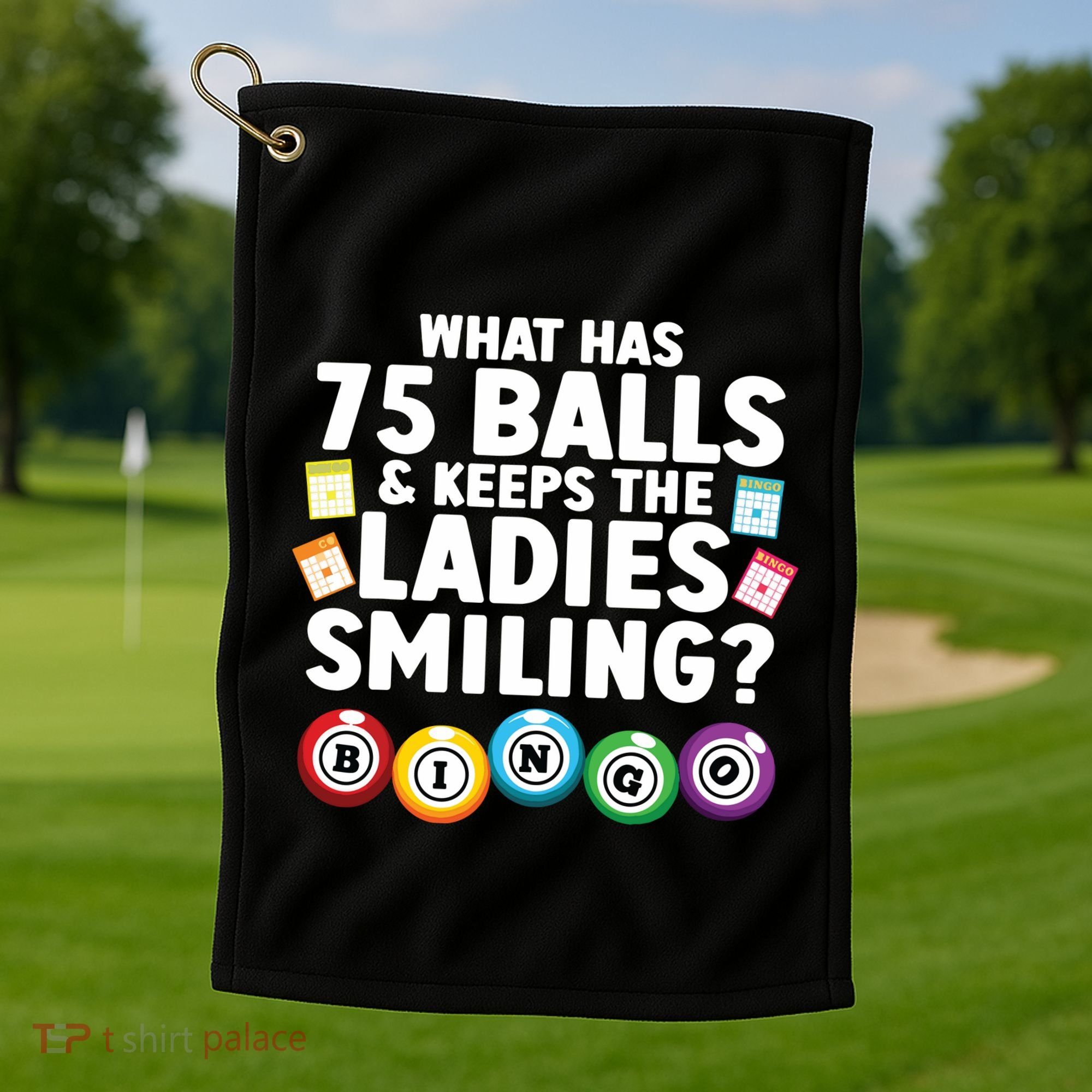 Cool Bingo Novelty Bingo Lover Bingo Player Golf Towel