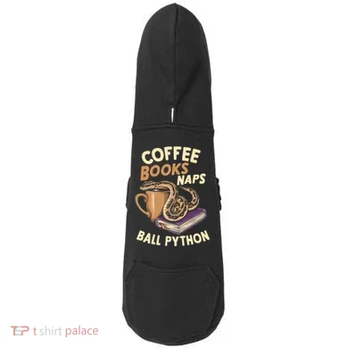 Coffee Books Naps Ball Python Snake Pet Ball Python Gift Doddie Hoodie