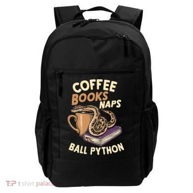 Coffee Books Naps Ball Python Snake Pet Ball Python Gift Backpack