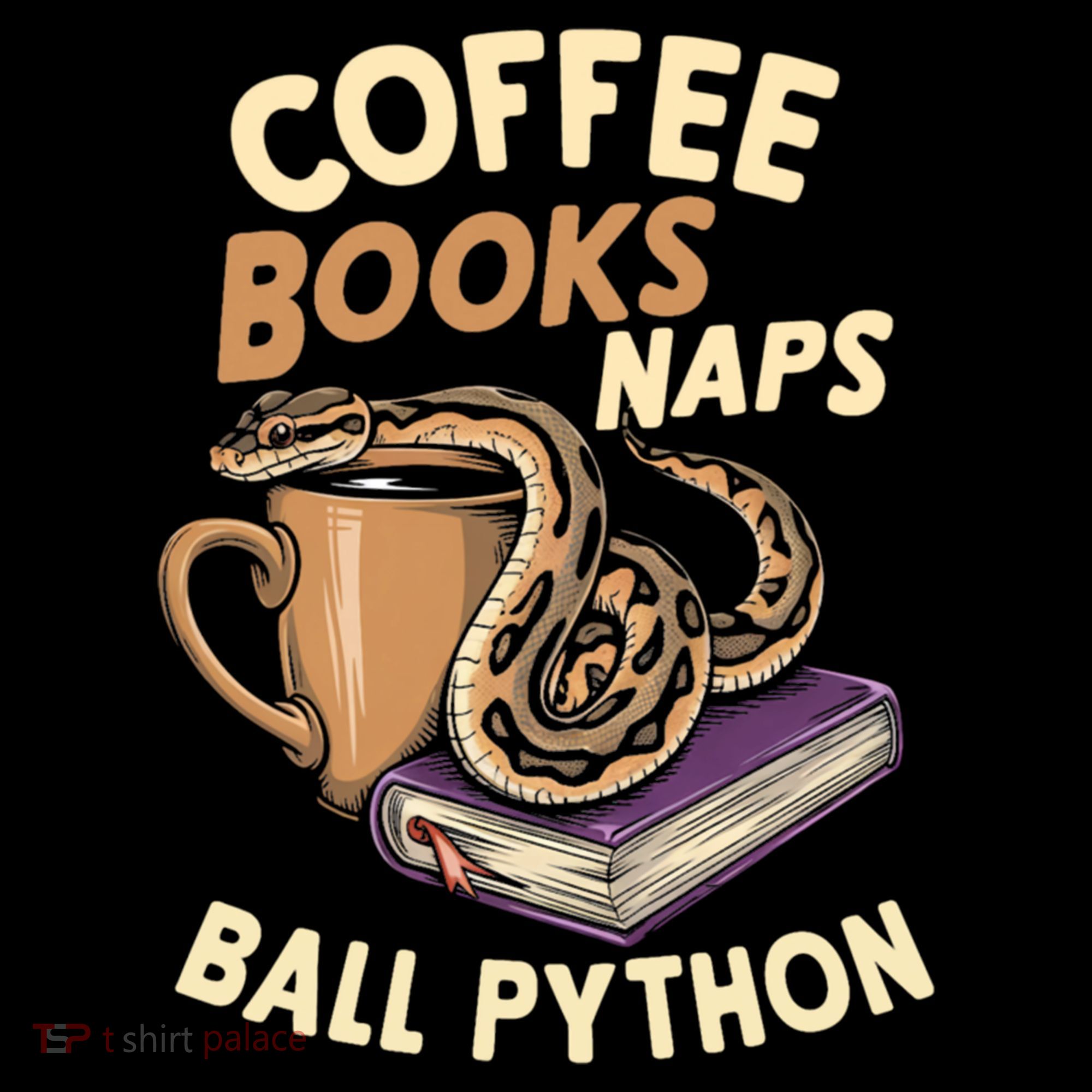 Coffee Books Naps Ball Python Snake Pet Ball Python Gift Coffee Mug